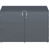 FM-SOLAR Fahrradgarage Fahrradbox Aufbewahrungsbox für Fahrrad