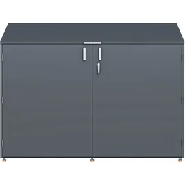 FM-SOLAR Fahrradgarage Fahrradbox Aufbewahrungsbox für Fahrrad