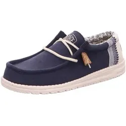 HEYDUDE  Herrenschuhe Schnuerschuhe Wally Break Stitch HD40015-410-Wally Break  in Blau, 44