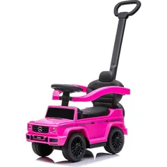 Rutscher Rutschauto Rutschfahrzeug Kinderauto mit Stange Spielzeug ab 1 Jahr Mercedes Benz G350d rosa - Rosa