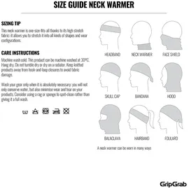 GripGrab Freedom Warp Knitted Seamless Nackenwärmer - Navy Blue One Size