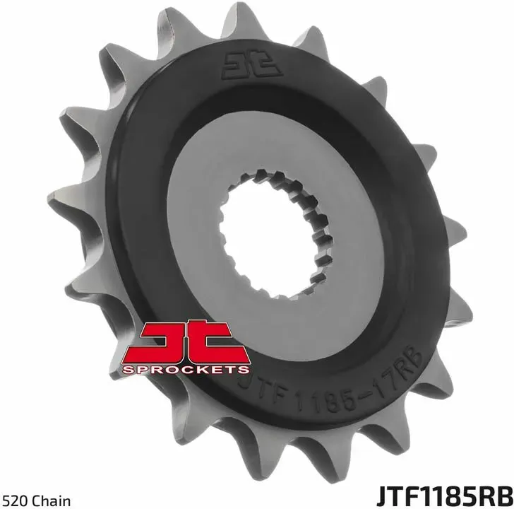 JT SPROCKETS Tandwiel 17 tanden noise-cancelling staal niet 520 type 1185