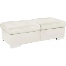 exxpo - sofa fashion Hocker Spring Bankhocker Kunstleder 140 x 44 x 67 cm Weiß