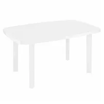 gartentrends Gartentisch >Faro< in weiß, Kunststoff - 140x72x90cm (BxHxT)