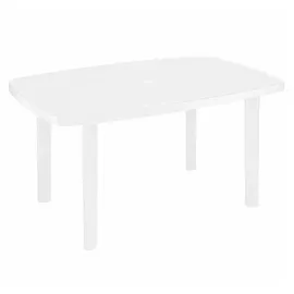 gartentrends Gartentisch >Faro< in weiß, Kunststoff - 140x72x90cm (BxHxT)