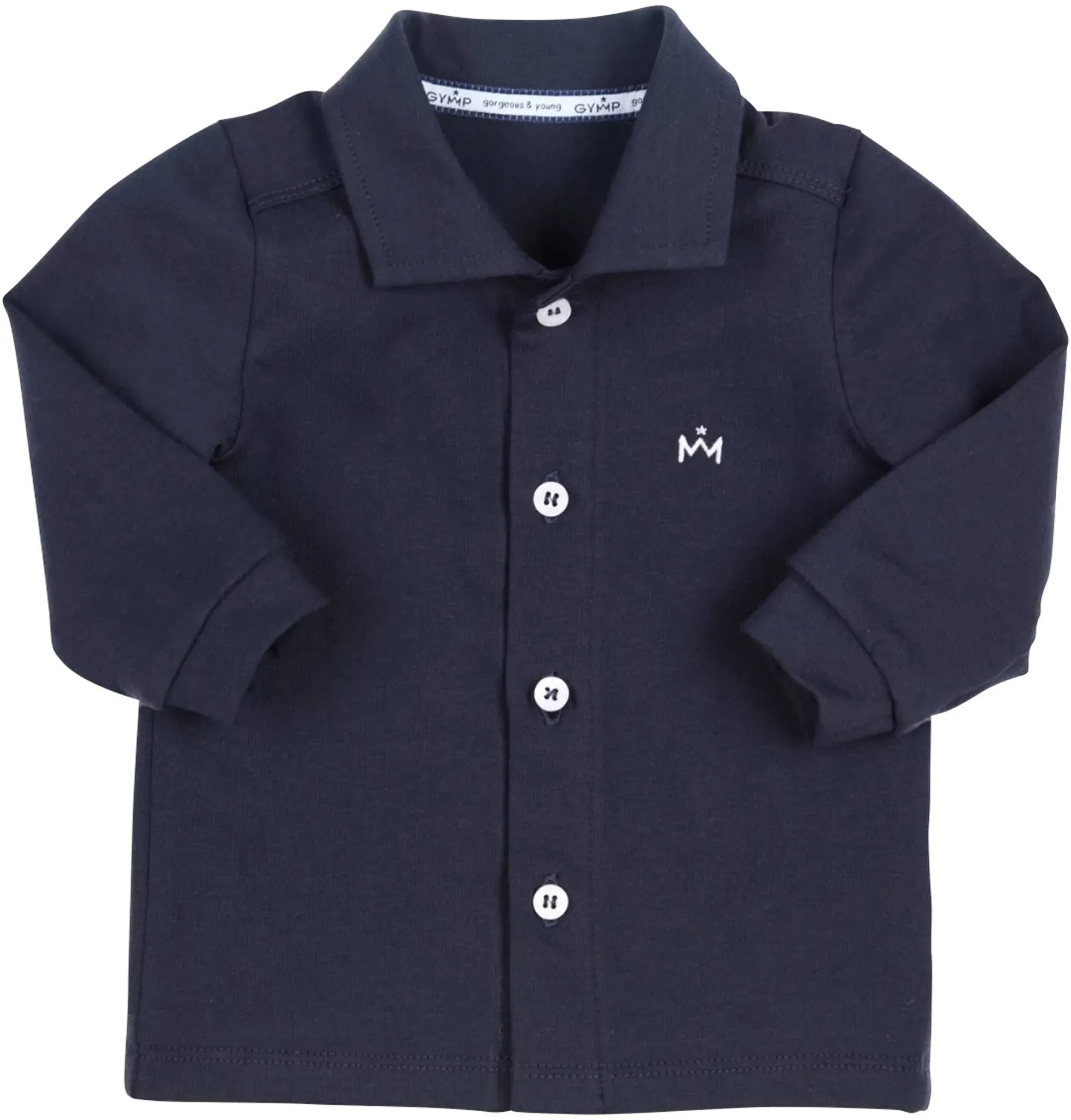 Gymp Jersey-Hemd langarm, blau, 74