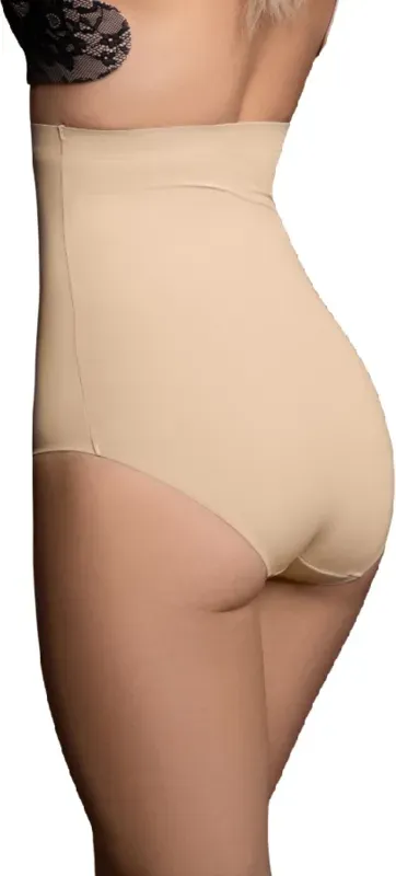 BYE-BRA - NAHTLOSER GÜRTEL STIL HÖSCHEN BEIGE GRÖSSE XXL - Beige / L
