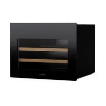 Klarstein Rhone 28 Uno Weinkühlschrank - 28 Flaschen, 1 Zone, 5-20 °C, LED-Steuerung, Push-to-Open-Tür, UV-Schutz, Leiser Betrieb, Schwarz