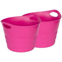 Kreher Set: 2 x Kreher Multifunktionskorb "Honey" 42 Liter, (Pink)