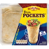 Old El Paso Weizen Tortilla Pockets Mexikanische Wraps mit Boden, 223 g