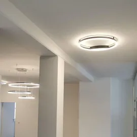s.luce Ring 2-flammig Alu-Gebürstet Ø 40 cm