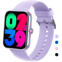 Smartwatch Kinder, 1.83 HD Voll Touchscreen Fitnessuhr, IP68 wasserdichter Kinder Fitness Aktivitäts Uhr, Schrittzähler, Wecker, 37 Sportmodi, Kinderuhr Telefon für Jungen Mädche Teenager (Lila)