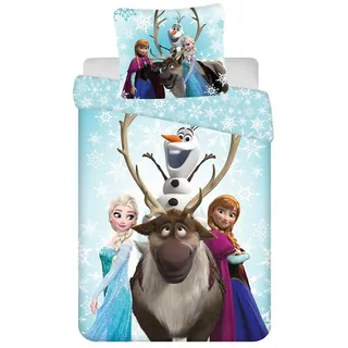Disney Frozen Kinderbettwäsche Frozen, Renforcé, 2 teilig bunt