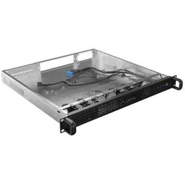 LANBERG SC01-4201-10B Modulares Servergehäuse Rack 1U schwarz 4 Lüfter 430x420x44,5 mm