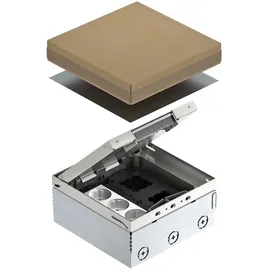 OBO Bettermann Vertr Bodentank komplett 3-f. VDE-Steckdose UDHOME4 2V V
