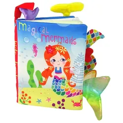 LEAN Toys Lernspielzeug Meerjungfraue Kinderbuch Spielzeug Kreativ Fantasie Klettverschluss