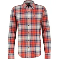 Lerros Langarmhemd »LERROS Poplinhemd in Twillqualität« LERROS Furious Red S