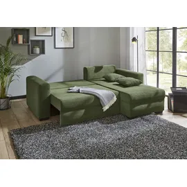 Jockenhöfer Eckcouch Polyester L-Form 3-Sitzer Grün