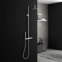 Marwell Duscharmatur Duschset Classico chrom 88-118x20 cm - Duschstange