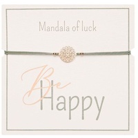 H.C.A. Collection Handels-GmbH Armband - 'Be Happy' - rosévergoldet - Mandala des Glücks
