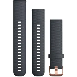 Garmin Quick Release Band (20 mm), dunkelblau, Schnalle roségold