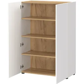 Germania GW-Alviano Garderoben-Set 74 cm x 33 cm x 200 cm weiß