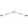Hewi System 900 Duschhandlauf Edelstahl verchromt 765 x 475 mm links