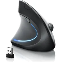 CSL Ergonomische Linkshändermaus schwarz