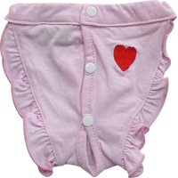 Doggydolly Unterhose für Hunde, aus Baumwolle, Rosa, Größe L - 0,1 kg