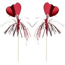 Papstar 100 Deko-Picker 22 cm rot "Amore"