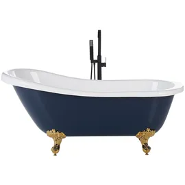 Beliani Cayman Freistehende Badewanne 153 x 77 cm
