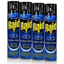 Raid Insektenfalle 4x Raid Insekten-Spray 400 ml - Wirkt sicher und schnell