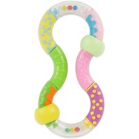 Bieco Ringrassel baby mit beweglichen Elementen | Beissring | Rasselring Baby Ringrassel Greifling Rassel Ring Rassel Motorikspielzeug | Sensorik Spielzeug für Babys