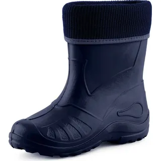 Ladeheid Kinder Mädchen Jungen Federleichte Eva Thermo Gummistiefel Gefüttert KL058 (Dunkelblau, 31 EU)