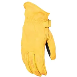 Rusty Stitches Johnny Handschuhe, schwarz-gelb, Größe 4XL