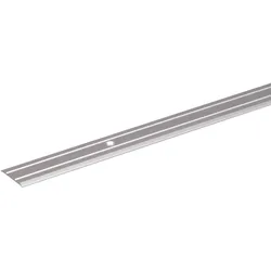 Alberts Übergangsprofil, Aluminium, Silber eloxiert, flach, verschiedene Maße