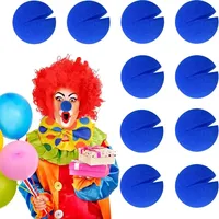 Clown-Nase, Blau Schaumstoff Nase Charmantes blauem Clownnase – Fantastisches Nasenballon für Junge Leute und Erwachsene, Perfekt für Rollenspiele und Party Kostüme, Kompatibel für Weihnachten