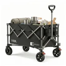 sunula Bollerwagen faltbar schwarz