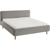 Meise Möbel meise.möbel Polsterbett Mattis 160 x 200 cm Stoff Ash