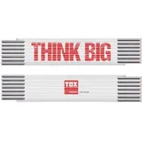 TOX Zollstock THINK BIG Weiß/Rot 3 m