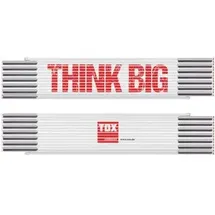 TOX Zollstock THINK BIG Weiß/Rot 3 m