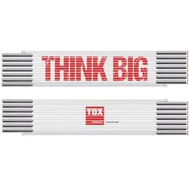 TOX Zollstock THINK BIG Weiß/Rot 3 m