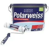 SCHÖNER WOHNEN-Farbe Renovier-Set Polarweiß mit Profi-Roller  (2 -tlg., Weiß)