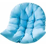 Stuhlkissen, Rundes Stuhlkissen, Rundes Gepolstertes Sitzkissen – Stuhlkissen, Für Den Innen- Und Außenbereich, 90 X 120 Cm, Blau