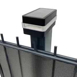ABZ-Zaunsysteme GmbH LED-Solar-Pfostenkappen Kappa 60 / 40 mm 42 Power-LED mit Dämmerungssensor