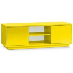 TV-Lowboard Fernsehertisch HiFi Kommode Sideboard Blickfangmöbel Gelb