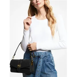Michael Kors Greenwich Medium Saffiano Leather Shoulder Bag black