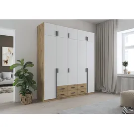 Rauch Wäscheschrank GAMMA 226 x 248 x 54 cm Eiche artisan/Alpinweiß