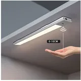 LED's light Akku LED-Unterbauleuchte, Lichtleiste Winksensor dimmbar 40cm 2W USB-C 3 weiß