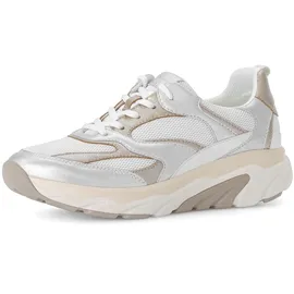 Gabor Sneaker Low Damen Silber/Weiß 41